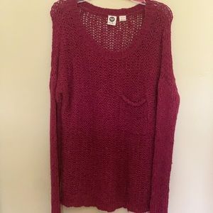 Maroon Roxy Knitted Sweater